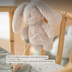 LouLou Mini Musical Plush Rabbit - Baby Soft Toy - 20 cm - Sand [NL]