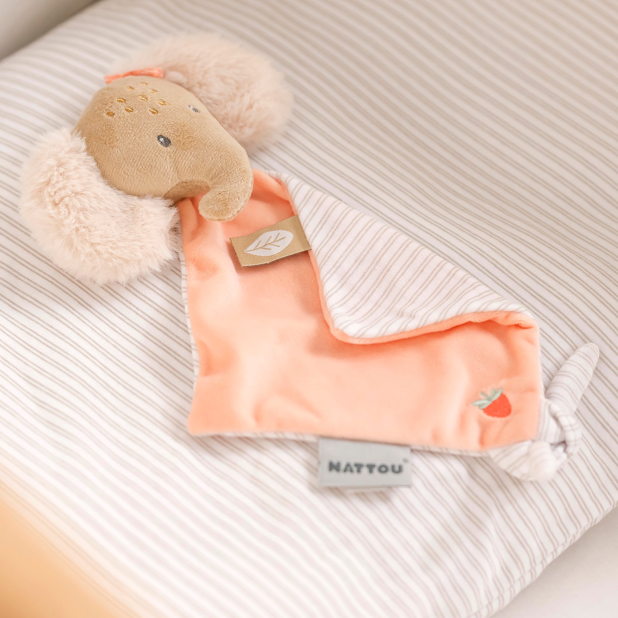 Nattou Small Comforter Doudou Elephant FLO, ERNEST & OLI