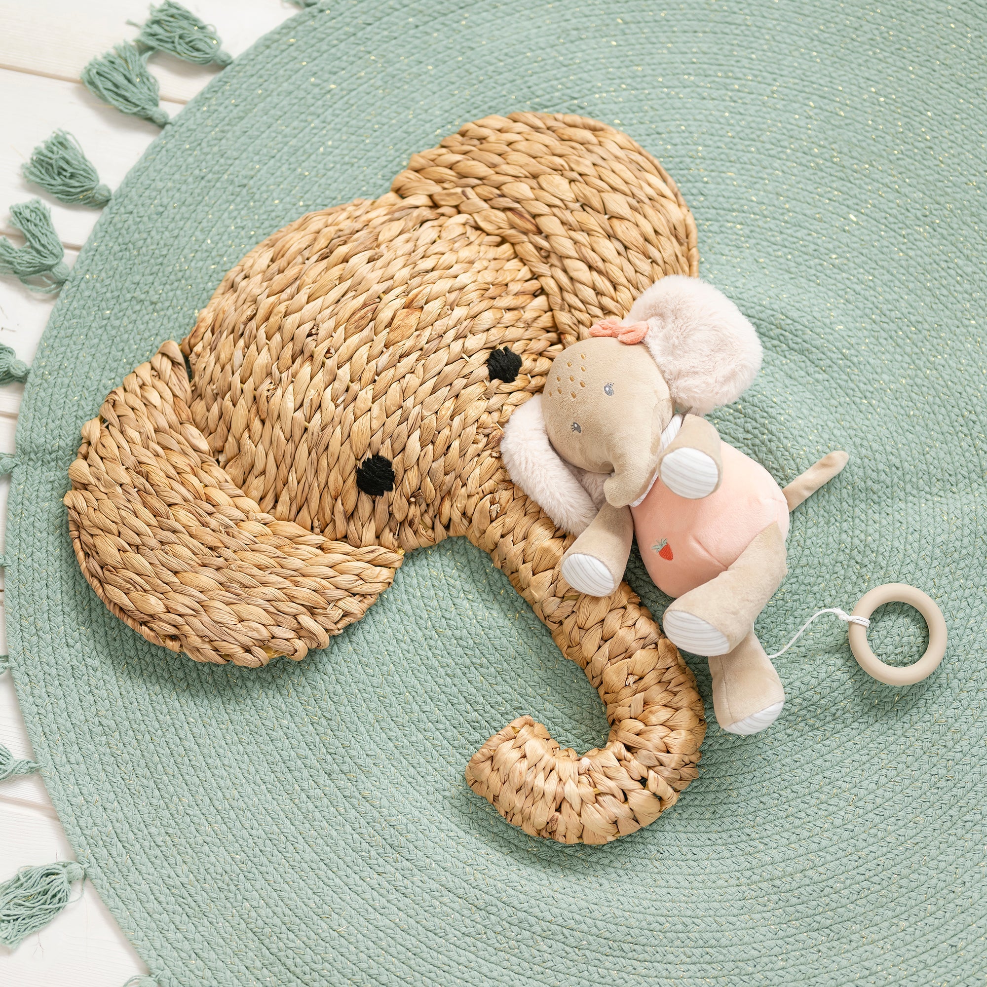 Nattou Musical Cuddly Elephant FLO, ERNEST & OLI