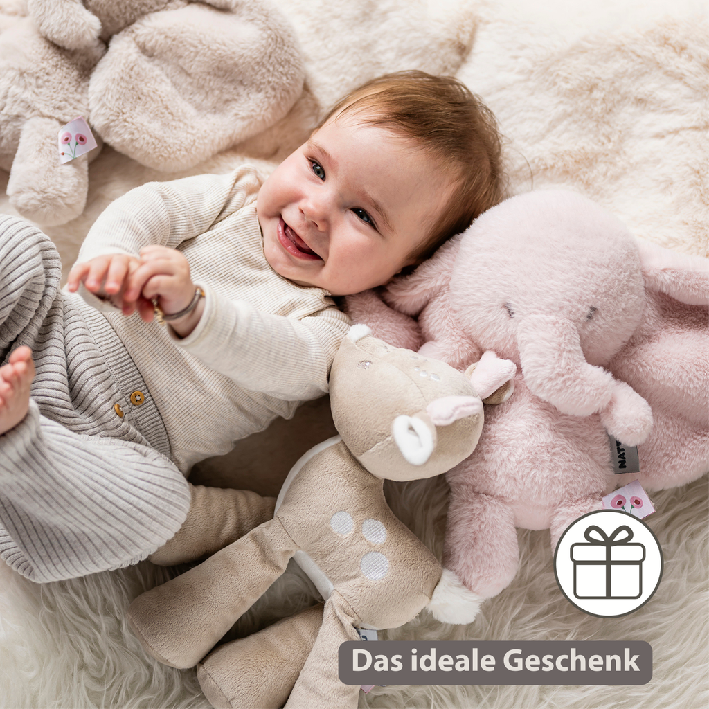FanFan Plush Deer - 30 cm - Soft Baby Plush - Beige [DE]