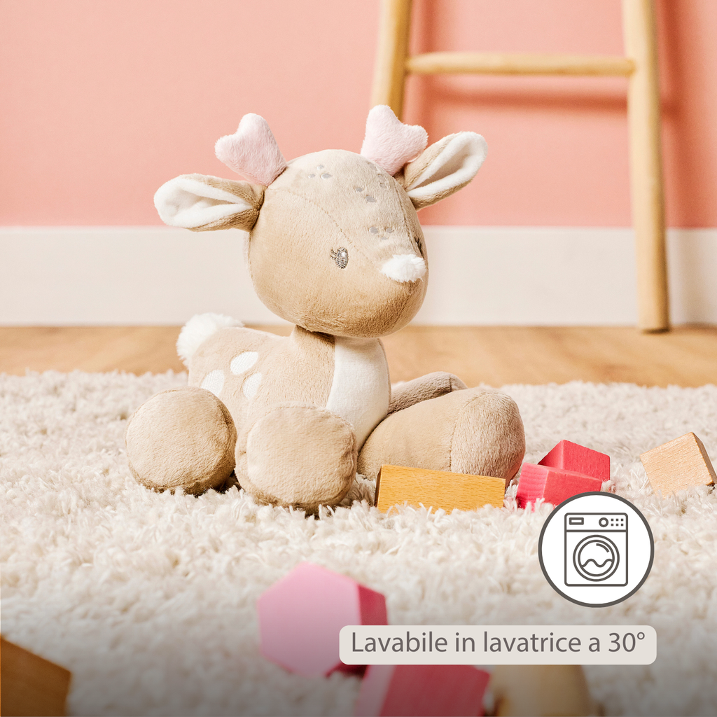 FanFan Plush Deer - 30 cm - Soft Baby Plush - Beige [IT]