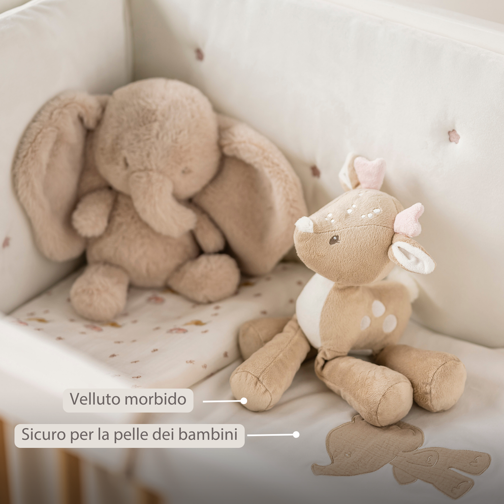 FanFan Plush Deer - 30 cm - Soft Baby Plush - Beige [IT]