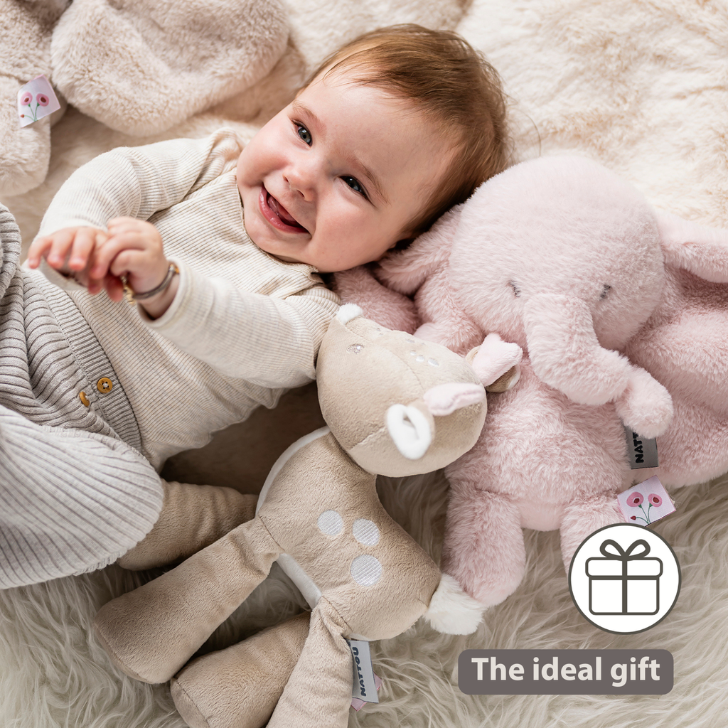 FanFan Plush Deer - 30 cm - Soft Baby Plush - Beige [EN]