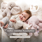 FanFan Cuddle Elephant – 30 cm – Soft Baby Plush – Sand [DE]