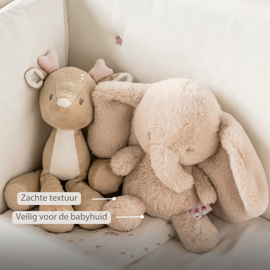FanFan Cuddle Elephant – 30 cm – Soft Baby Plush – Sand [NL]
