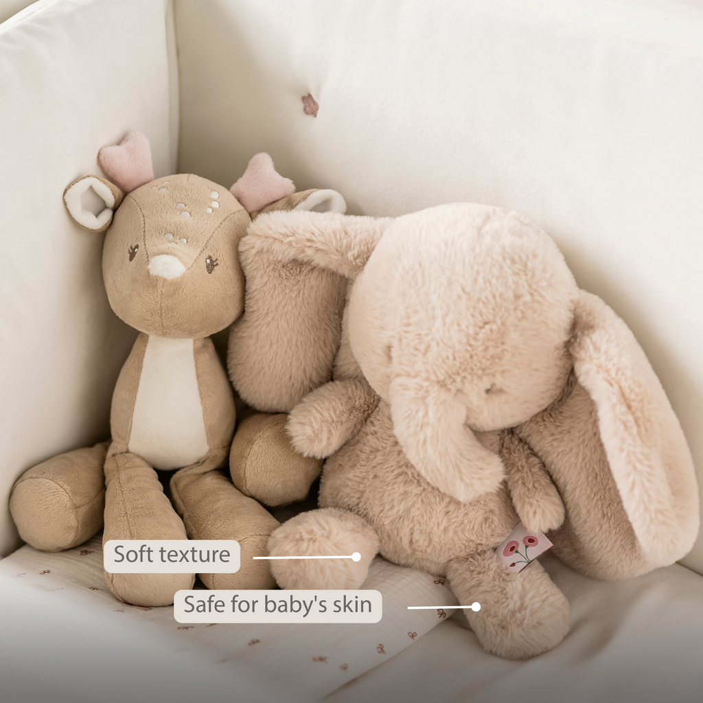 FanFan Cuddle Elephant – 30 cm – Soft Baby Plush – Sand [EN]