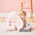 FanFan Maxi Cuddle Elephant – 60 cm – Soft Baby Plush – Pink [IT]
