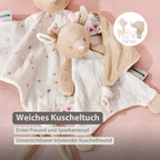 FanFan Baby Comforter - 25 x 20 cm - Deer Doudou - Beige [DE]