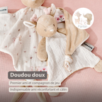 FanFan Baby Comforter - 25 x 20 cm - Deer Doudou - Beige [FR]