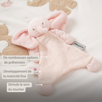 FanFan Baby Comfort Blanket - 25 x 20 cm - Elephant Doudou - Pink [FR]