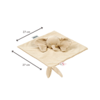 FanFan Baby Cuddly blanket - 27 x 27 cm - Doudou Elephant - Sand [NL]