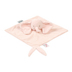 FanFan Baby Cuddle blanket - 27 x 27 cm - Doudou Elephant - Pink [IT]