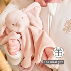 FanFan Baby Cuddle blanket - 27 x 27 cm - Doudou Elephant - Pink [EN]