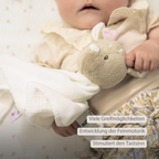 FanFan Baby Cuddly blanket - 27 x 27 cm - Doudou deer - Off White [DE]