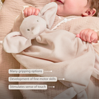 FanFan Baby Cuddly blanket - 65 x 40 cm - Doudou Elephant - Sand [EN]