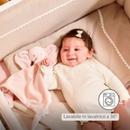 FanFan Baby Cuddle blanket - 65 x 40 cm - Doudou Elephant - Pink [IT]