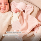 FanFan Baby Cuddle blanket - 65 x 40 cm - Doudou Elephant - Pink [IT]