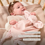 FanFan Baby Cuddle blanket - 65 x 40 cm - Doudou Elephant - Pink [EN]