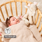 FanFan Musical soft toy little deer - 25 cm - Soft toy with music - Beige [EN]