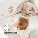 FanFan Musical Cuddle Elephant - 25 cm - Soft Cuddle with Music - Sand [FR]