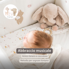 FanFan Musical Cuddle Elephant - 25 cm - Soft Cuddle with Music - Sand [IT]