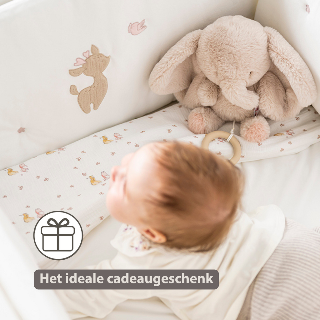 FanFan Musical Cuddle Elephant - 25 cm - Soft Cuddle with Music - Sand [NL]