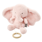 FanFan Musical Cuddle Toy Elephant - 25 cm - Soft Plush with Music - Pink [FR]