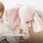 FanFan Musical Cuddle Toy Elephant - 25 cm - Soft Plush with Music - Pink [EN]