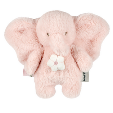 FanFan Peluche Musicale Éléphant – 20 cm – Peluche Douce avec Musique – Rose