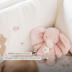 FanFan Musical Cuddle Toy Elephant – 20 cm – Soft Plush with Music – Pink [IT]