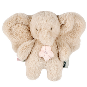 FanFan Peluche Musicale Éléphant - 20 cm - Doudou Musical Doux - Sable