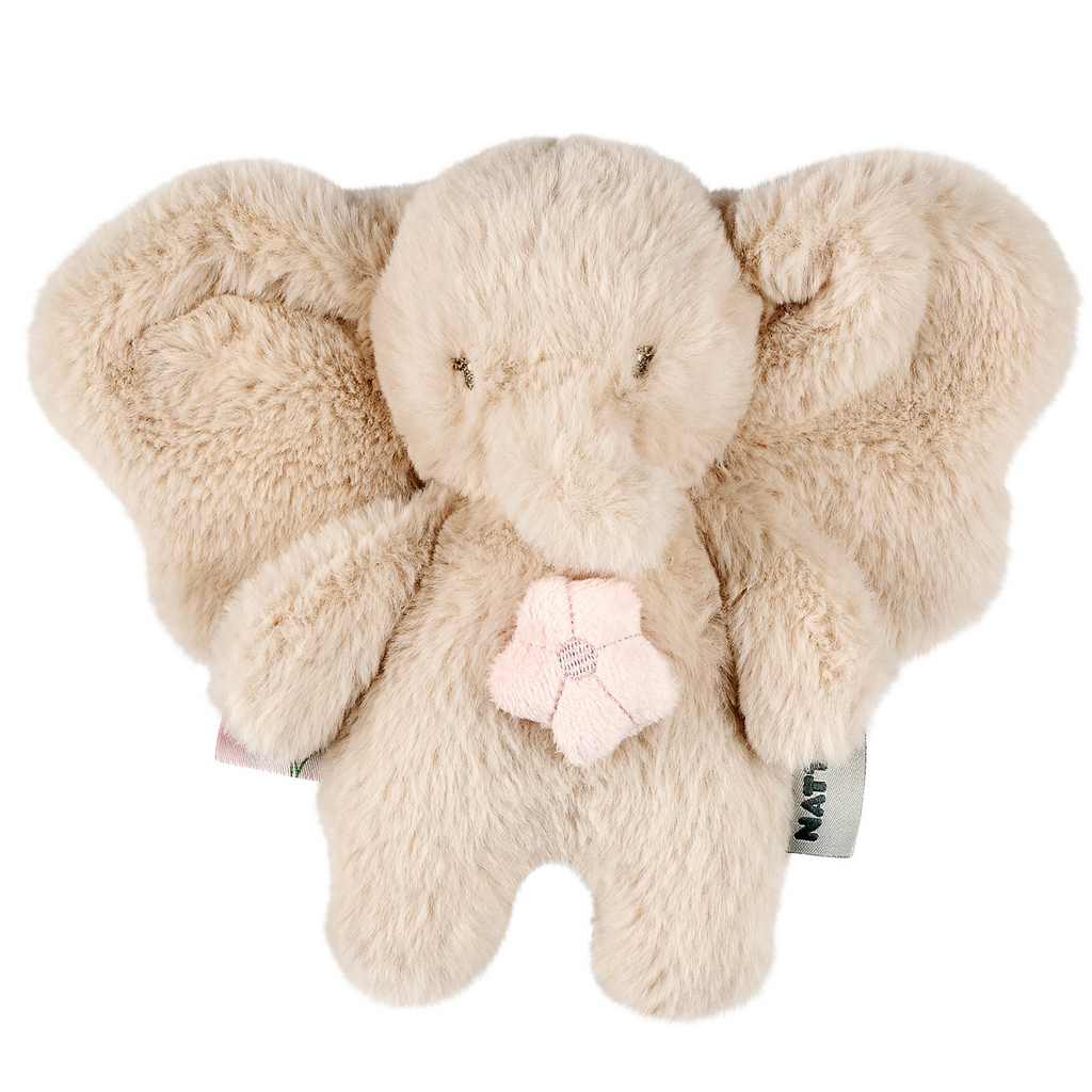 FanFan Musical Cuddle Toy Elephant - 20 cm - Soft Plush with Music - Sand [FR]