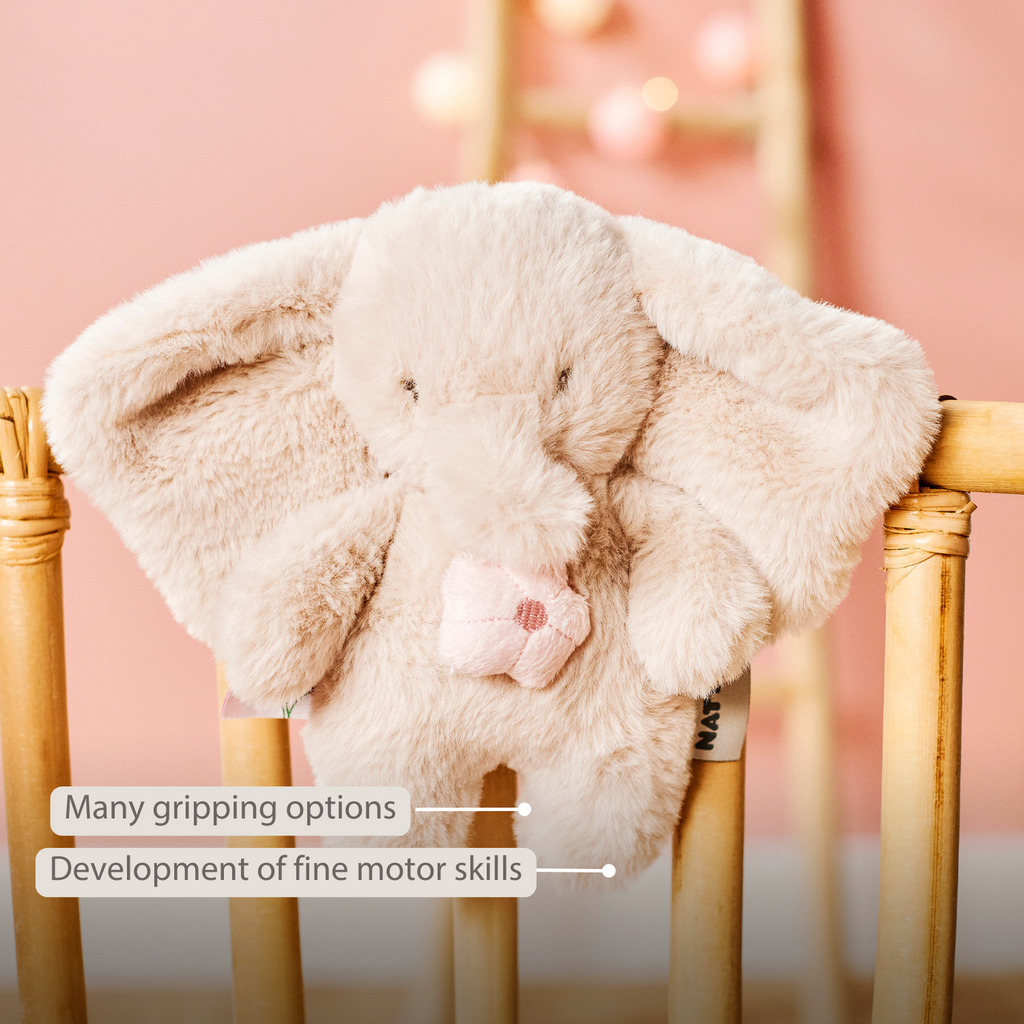 FanFan Musical Cuddle Toy Elephant - 20 cm - Soft Plush with Music - Sand [EN]