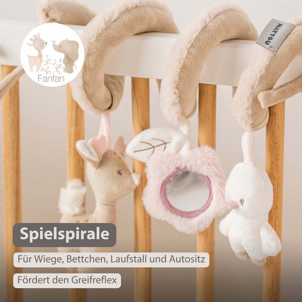 FanFan Baby Activity Spiral – 28 cm – Activity Spiral for Home or On-the-Go [DE]