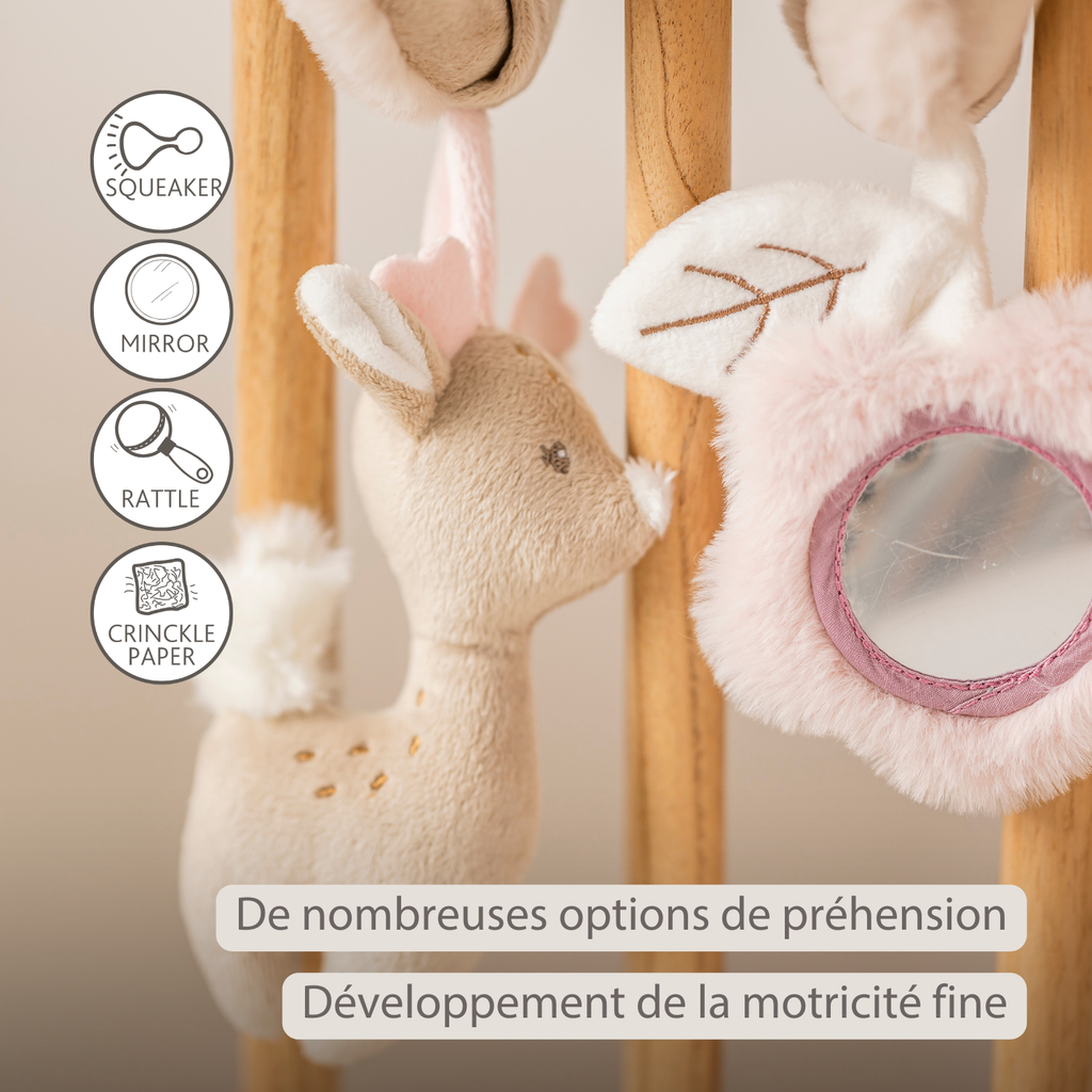 FanFan Baby Activity Spiral – 28 cm – Activity Spiral for Home or On-the-Go [FR]