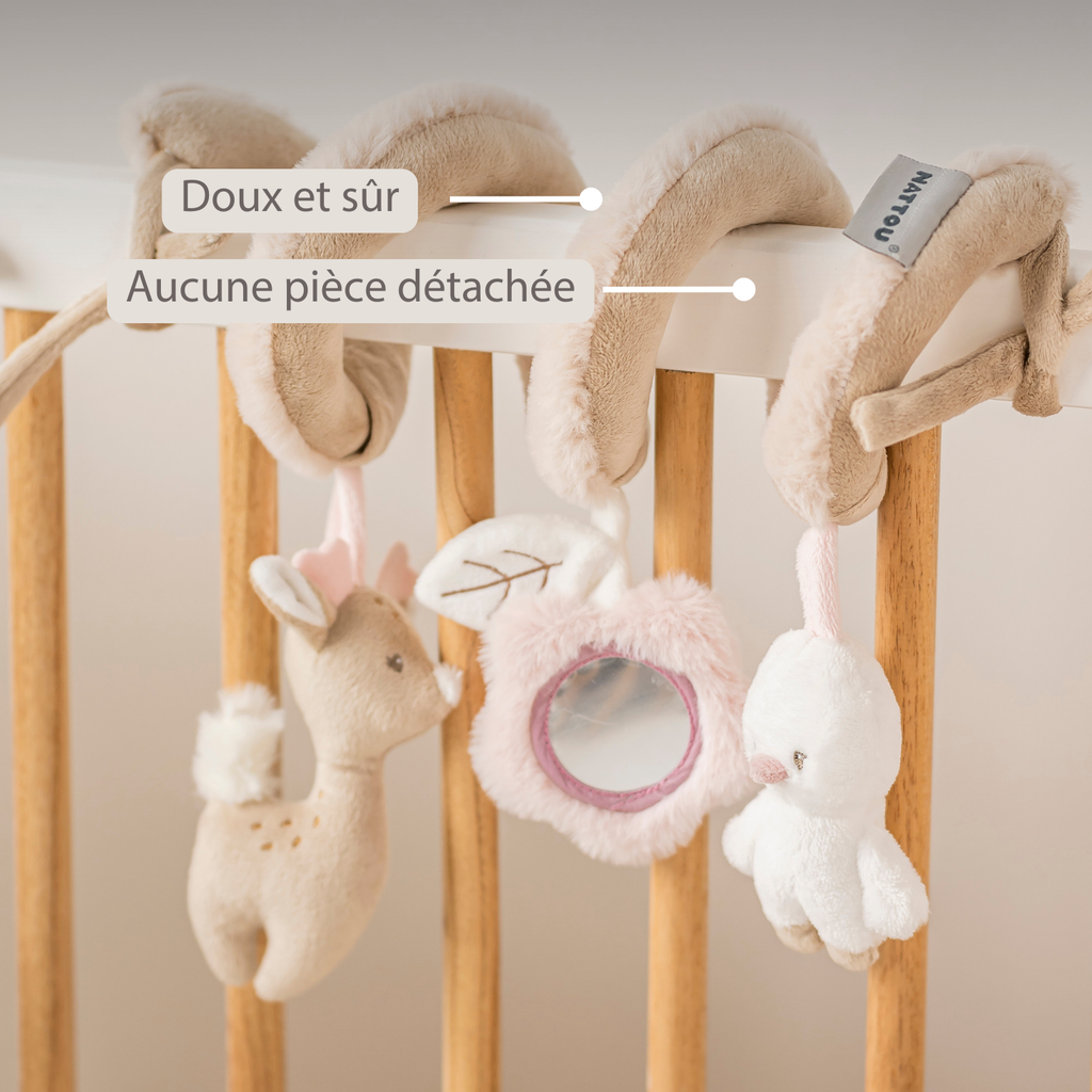 FanFan Baby Activity Spiral – 28 cm – Activity Spiral for Home or On-the-Go [FR]