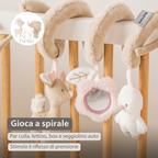 FanFan Baby Activity Spiral – 28 cm – Activity Spiral for Home or On-the-Go [IT]