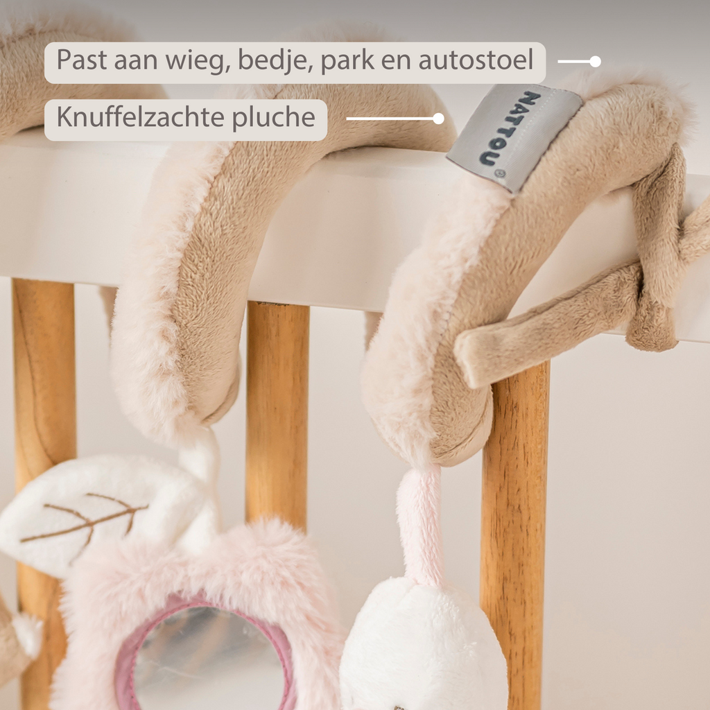 FanFan Baby Activity Spiral – 28 cm – Activity Spiral for Home or On-the-Go [NL]