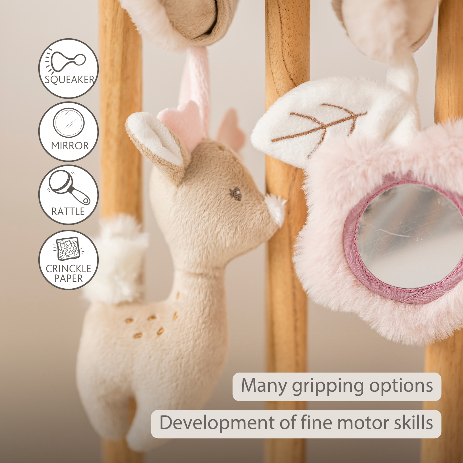 FanFan Baby Activity Spiral – 28 cm – Activity Spiral for Home or On-the-Go [EN]