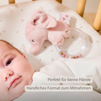 FanFan Rattle Baby Elephant - 15 cm - Baby Teether [DE]
