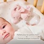 FanFan Rattle Baby Elephant - 15 cm - Baby Teether [FR]
