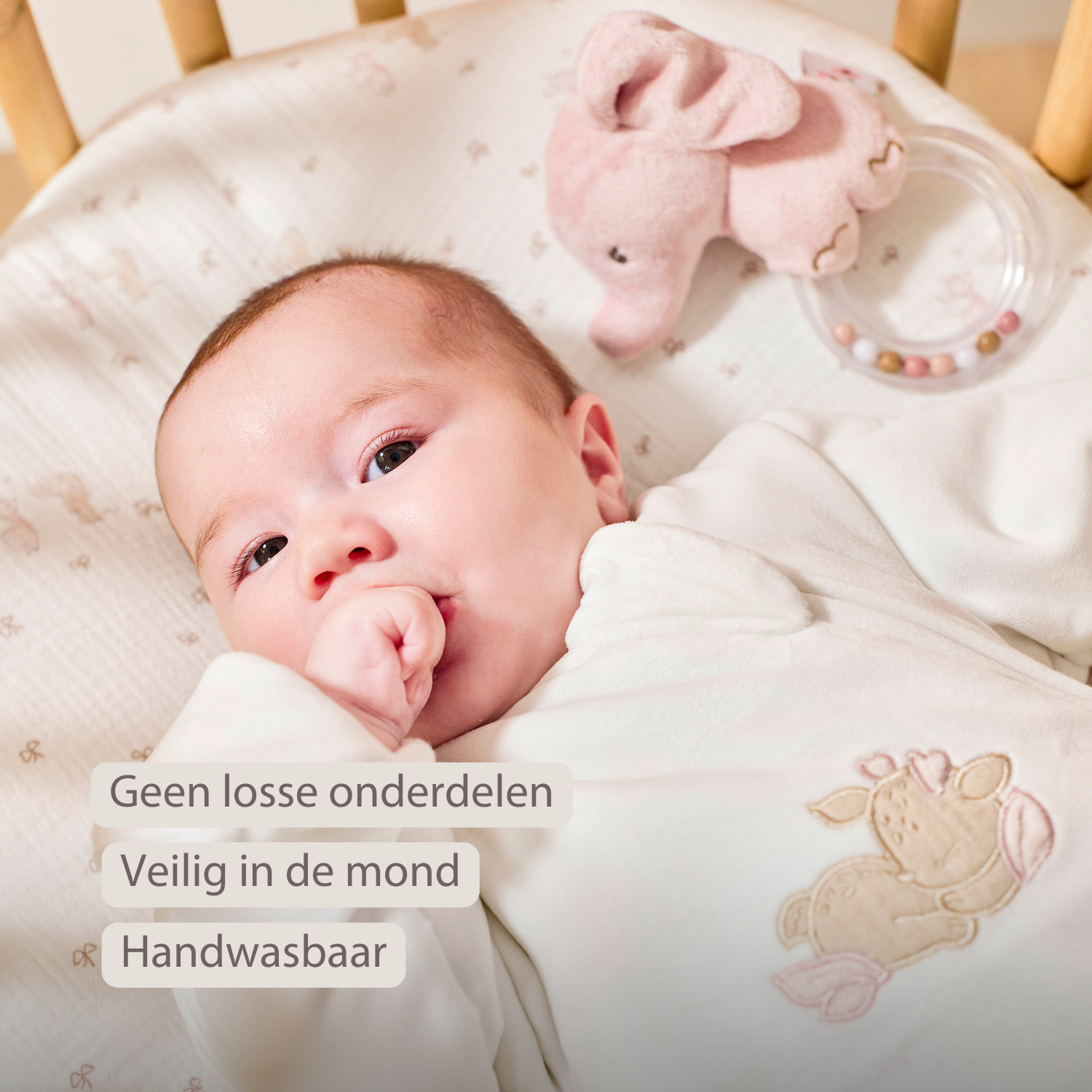 FanFan Rattle Baby Elephant - 15 cm - Baby Teether [NL]