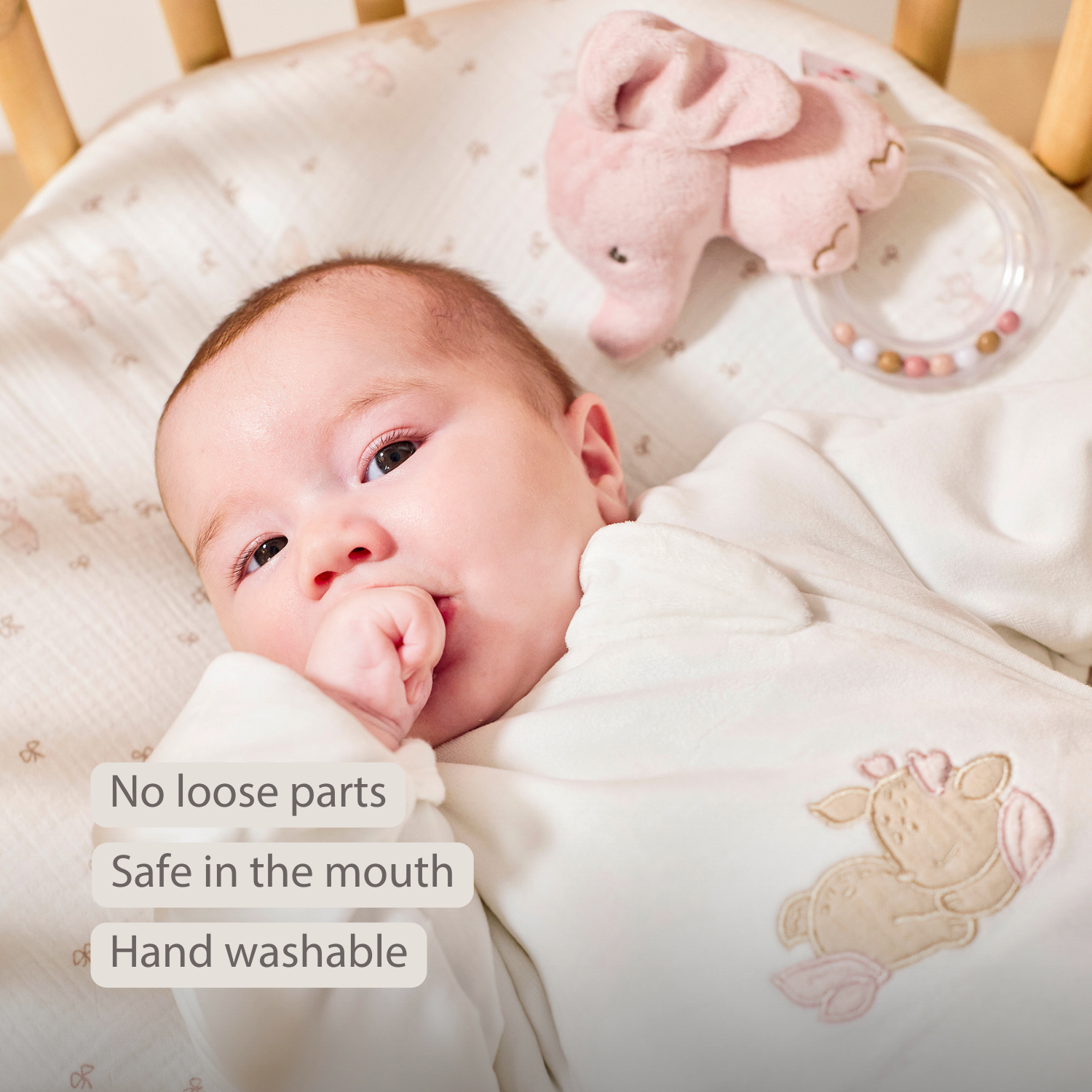 FanFan Rattle Baby Elephant - 15 cm - Baby Teether [EN]