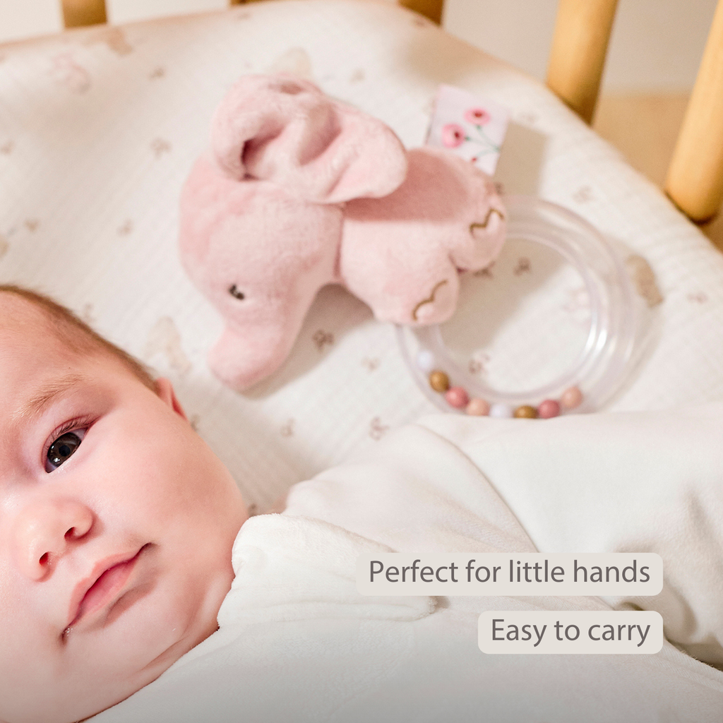 FanFan Rattle Baby Elephant - 15 cm - Baby Teether [EN]