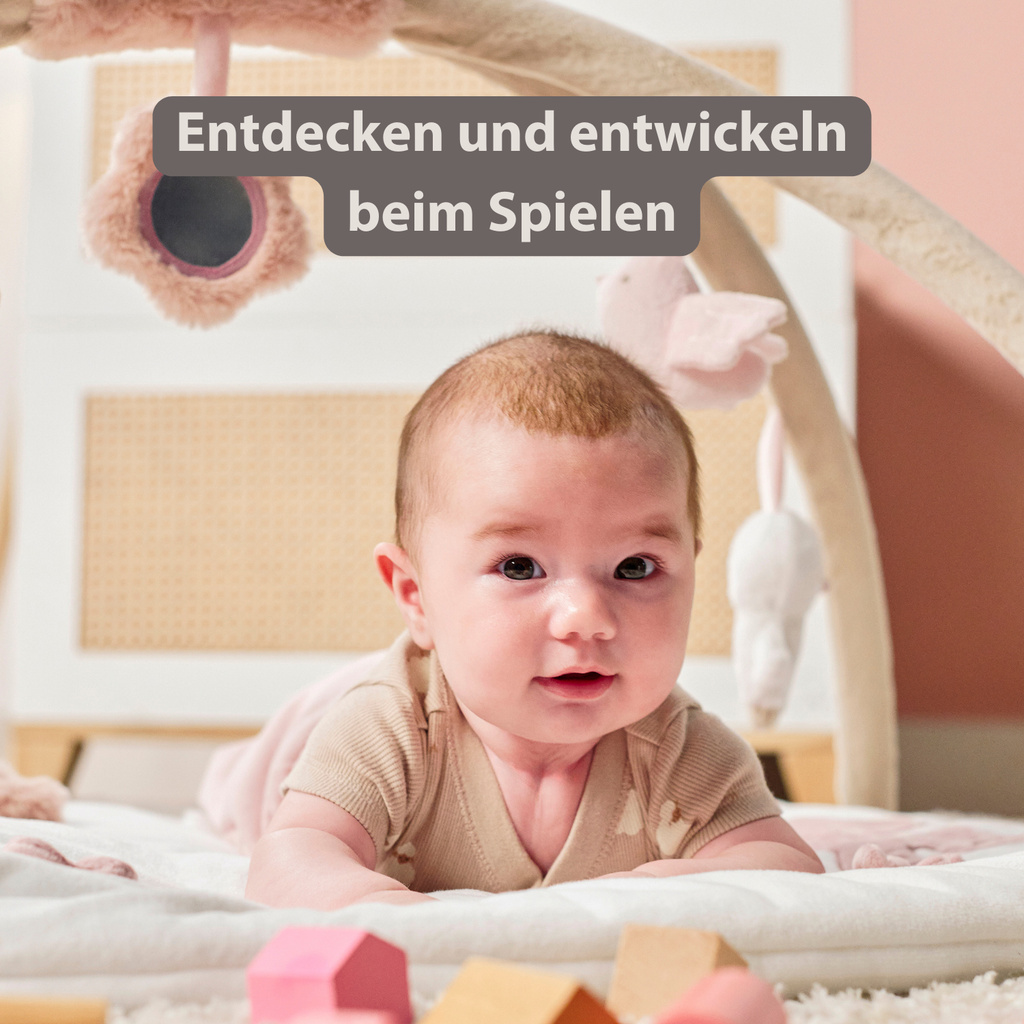 FanFan Baby Play Mat with Arches Square - 70 x 80 cm - Activity Play Rug Baby [DE]