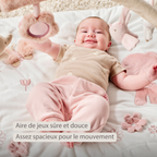 FanFan Baby Play Mat with Arches Square - 70 x 80 cm - Activity Play Rug Baby [FR]