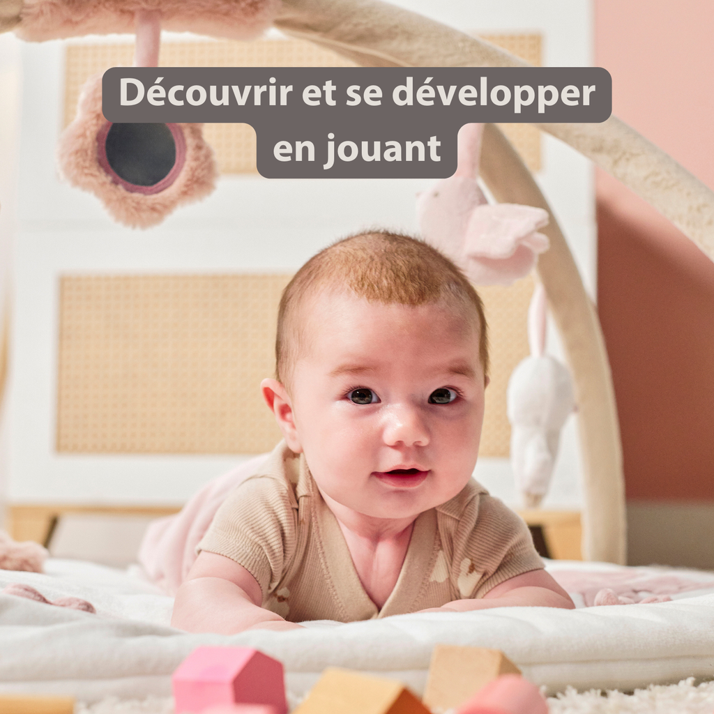 FanFan Baby Play Mat with Arches Square - 70 x 80 cm - Activity Play Rug Baby [FR]