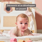 FanFan Baby Play Mat with Arches Square - 70 x 80 cm - Activity Play Rug Baby [FR]