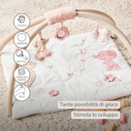 FanFan Baby Play Mat with Arches Square - 70 x 80 cm - Activity Play Rug Baby [IT]