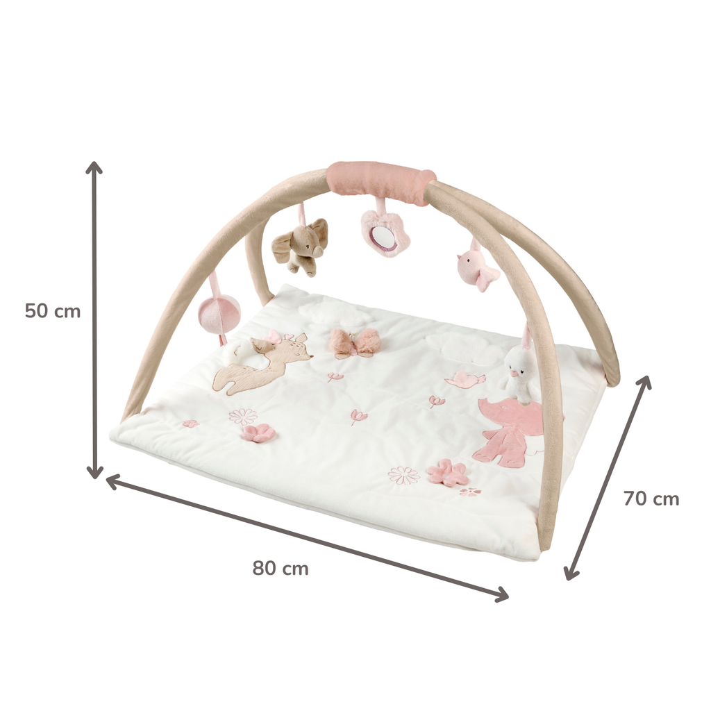 FanFan Baby Play Mat with Arches Square - 70 x 80 cm - Activity Play Rug Baby [NL]